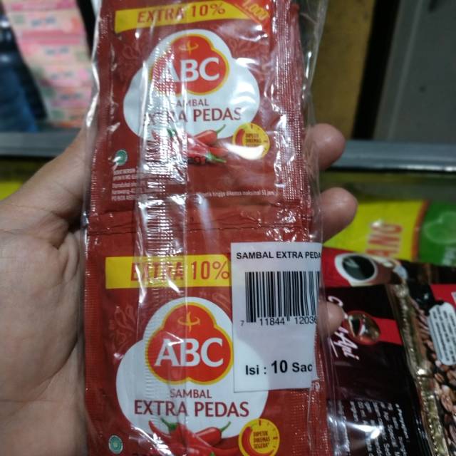 Saos sambal ABC sachet/saset extra pedas