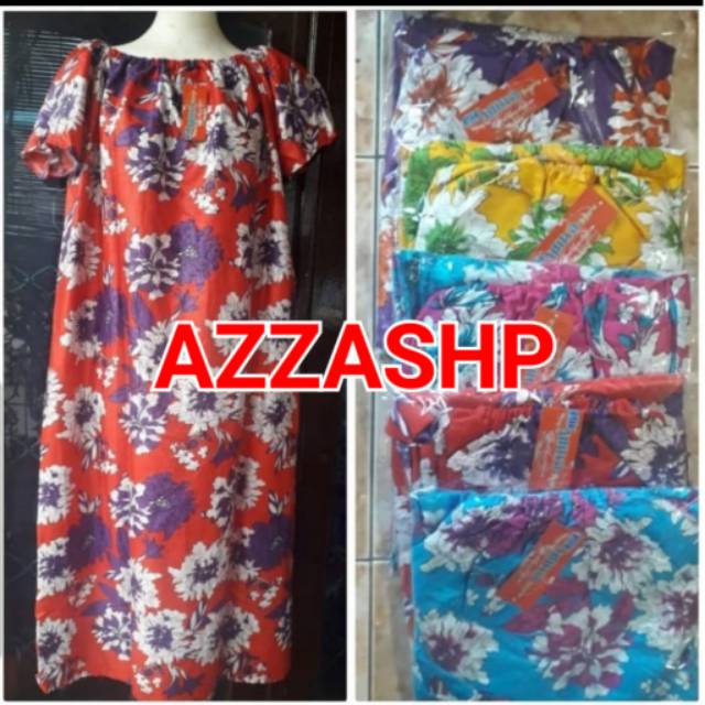 DASTER WANITA DEWASA MOTIF BAHAN KATUN