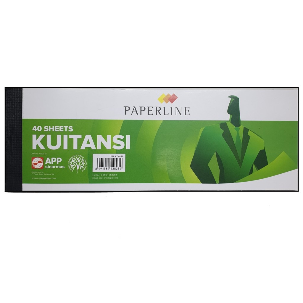 

Buku Kwitansi/Kuitansi Sidu/Paperline Mini 40 Sheets/Lembar 7,5 cmx21,5 cm
