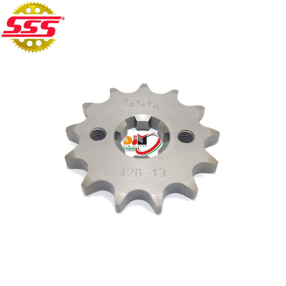 SSS Gear Depan 428 KCT Honda Megapro Verza Sonic Cb 150R Cbr 150R