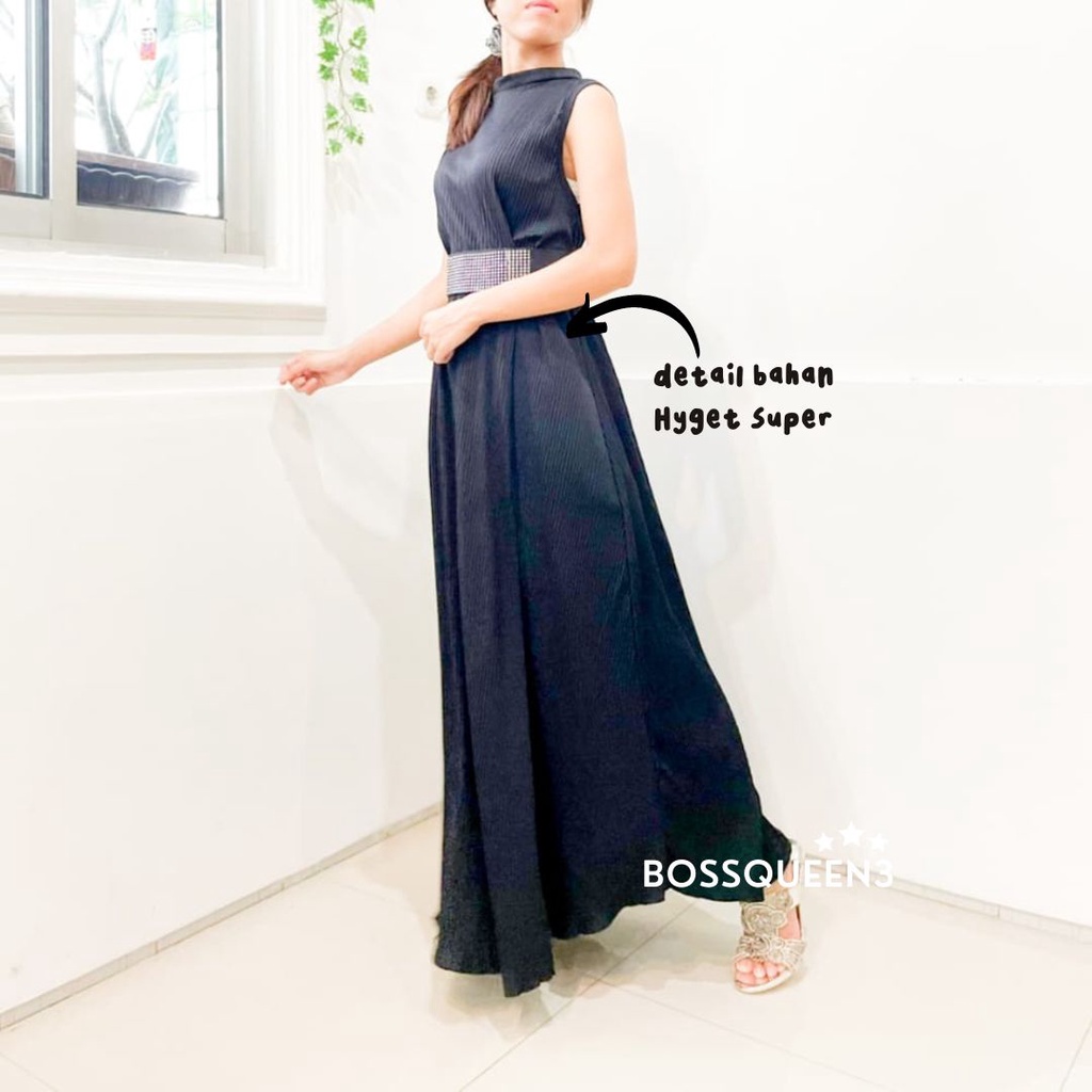 SLEEVELESS LONG DRESS / INNER PLISKET / INNER LONG DRESS PLISKET/ INNER DRESS PLISKET PREMIUM