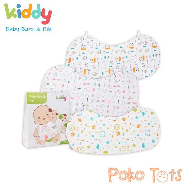 Kiddy Baby Burp &amp; Bib Celemek Makan Bayi WHS