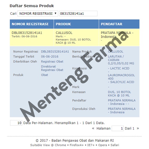 Callusol - Obat Tetes Untuk Atasi Mata Ikan, Kutil, dan Kapalan