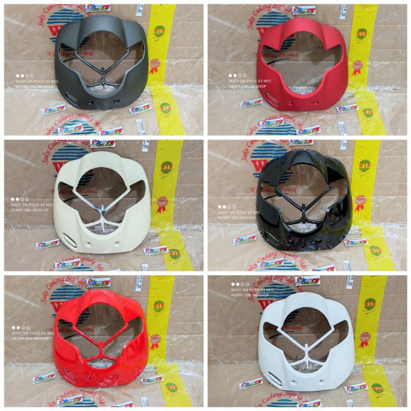 Tameng Panel Dada Kap lampu depan Honda Scoopy Fi esp Donat 2017 - 2019