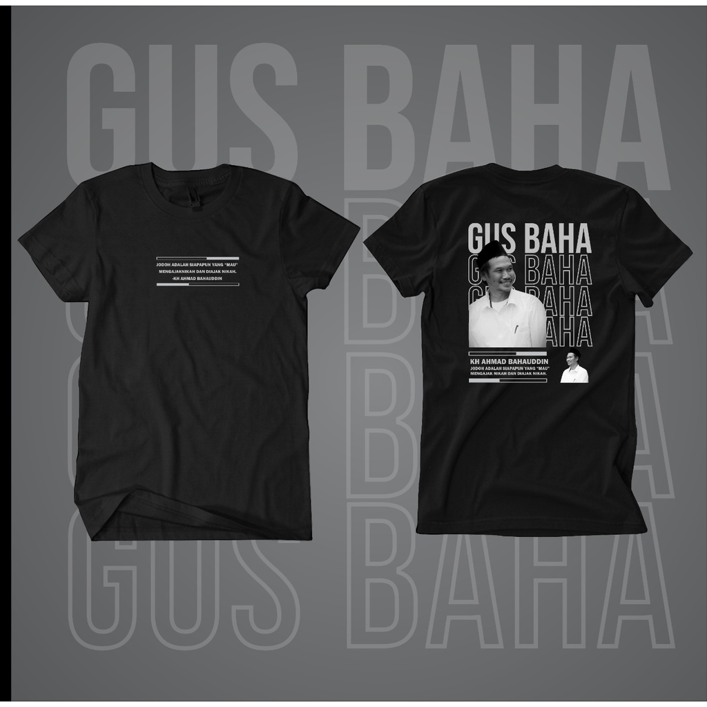 【COD】 Kaos Santri Gus Baha | Kaos Islami | Kaos Tulisan | Kata Bijak | Agamis