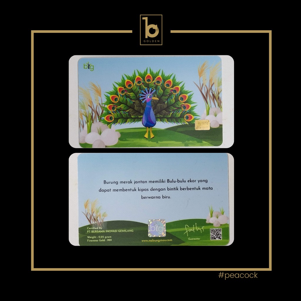 Emas Batang Exclusive Pack BIG GOLD LM 0.25 gram non Riba / Halal