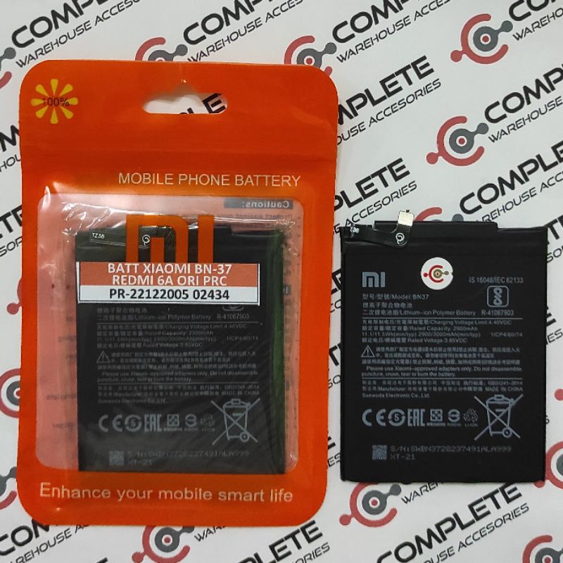 BATERAI REDMI 6A / BN-37 / BN37 / BN 37 BATERAI REDMI 6A ORIGINAL