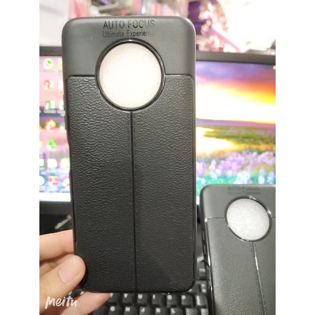 Auto Fokus Infinix Note 7 6.95 inchi Leather Soft Case Infinix Note 7 AUTOFOCUS Motif Kulit Jeruk