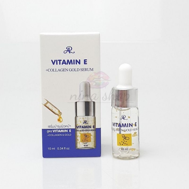 AR VITAMIN E SERUM WAJAH VITAMIN C HYA COLLAGEN GOLD SERUM PEMUTIH KULIT