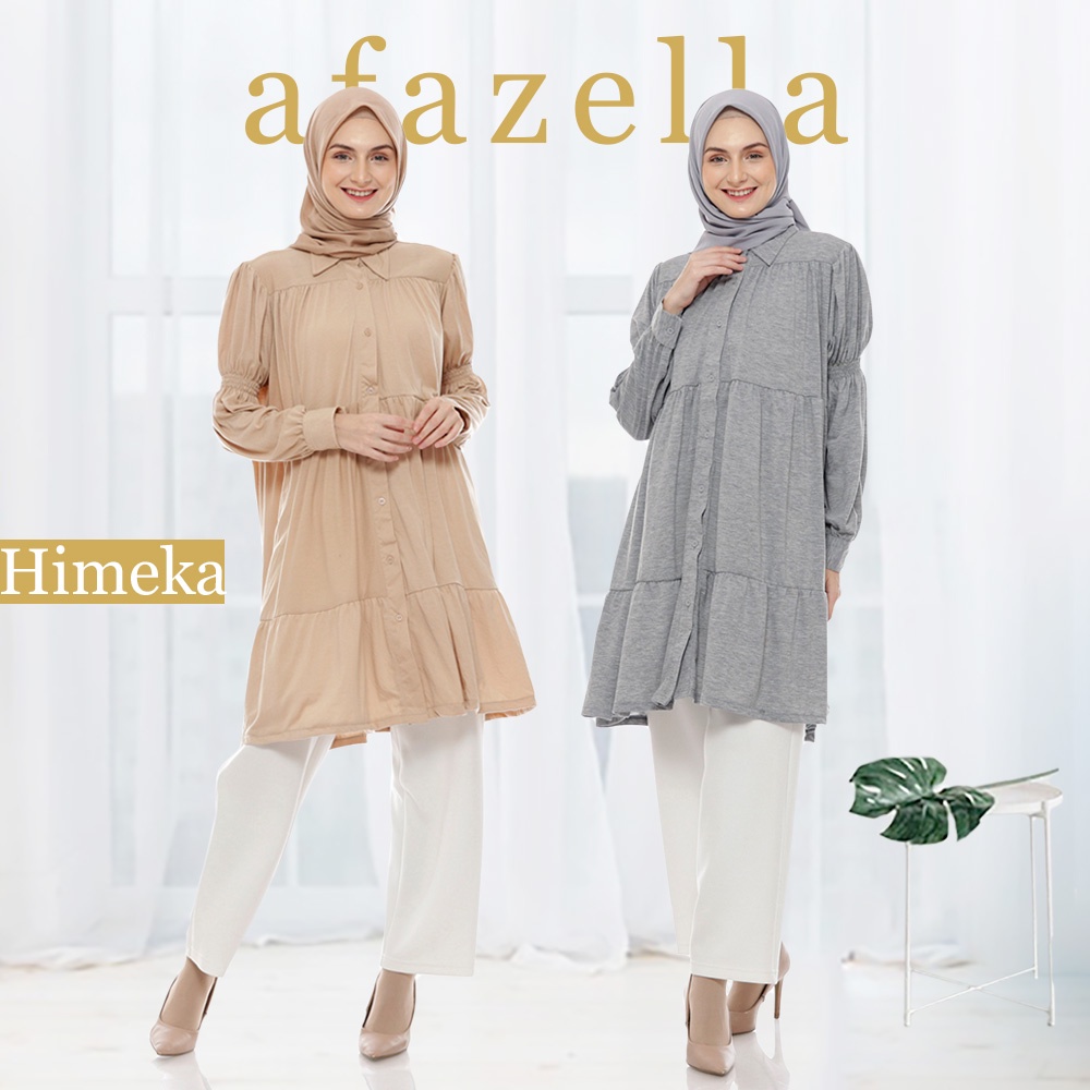 Tunik Wanita Terbaru Himeka Baju Atasan Tunik Muslim Dress Tunik Cewek Remaja Modern