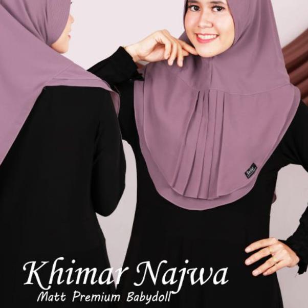 ℗ KHIMAR najwa/original awliya collection/jillab oval mini instan najwa/kerudung oval mini najwa/khi
