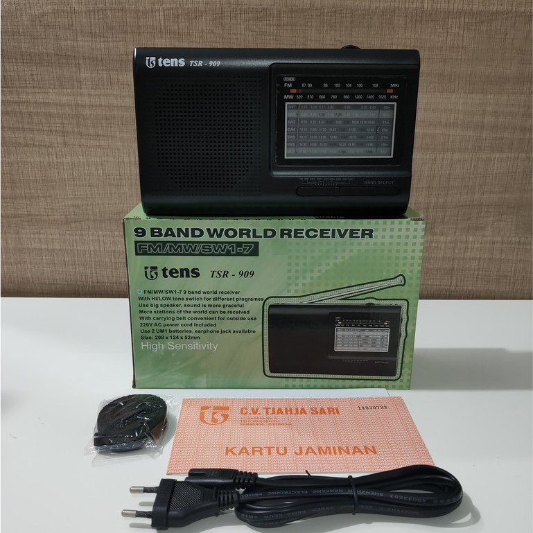 Tens Radio 9 Bands Receiver World Receiver (TSR-909)