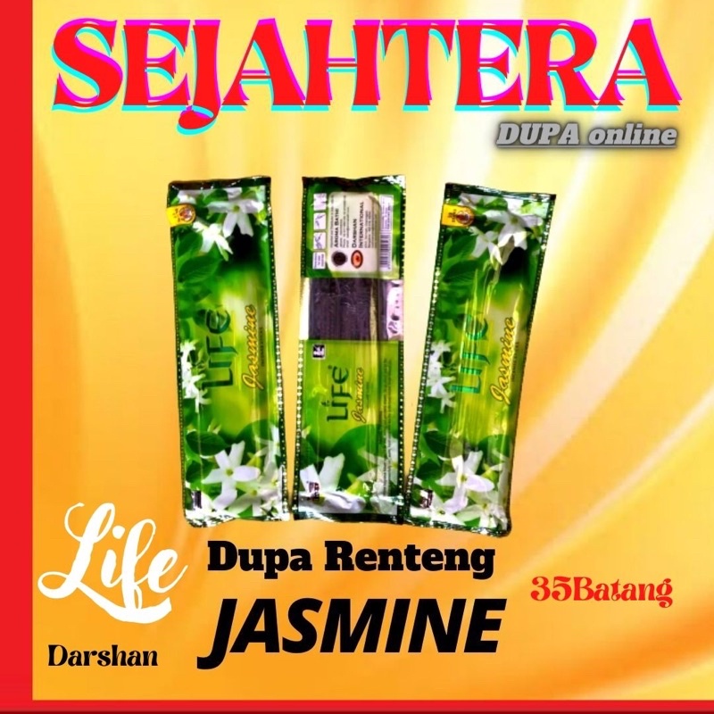 Dupa Hio India Pendek Life Jasmine Pouch isi 35 batang