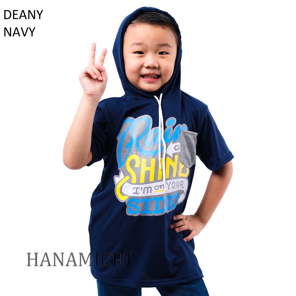 Hanamichi DEANY Hoodie Anak Sablon Lengan Pendek