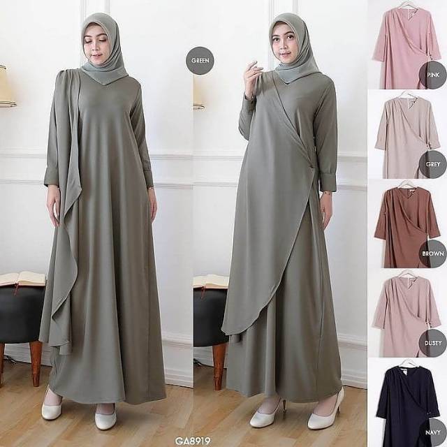 BAJU GAMIS WANITA SYARI MUSLIMAH MODERN
