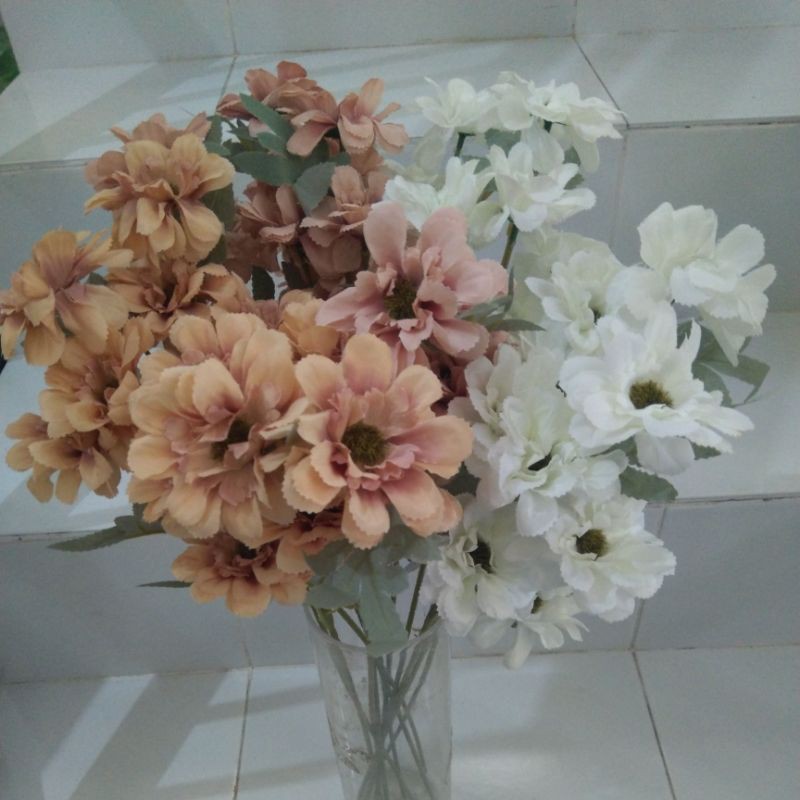 Bunga Aster Artificial bunga palsu bunga plastik bunga kecil