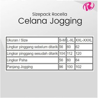  TRAINING  WANITA ROCELLA CELANA  JOGGING  BAWAHAN OLAHRAGA 