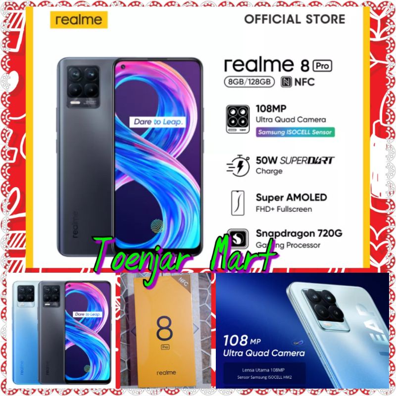 Realme 8 PRO NFC RAM 8/128 GB 108 MP Garansi Resmi