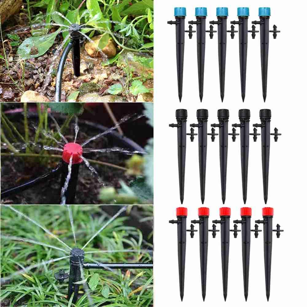 Nanas 50PCS Misting Nozzle Perlengkapan Berkebun Penyiraman Otomatis Dengan Plunger Irigasi Taman