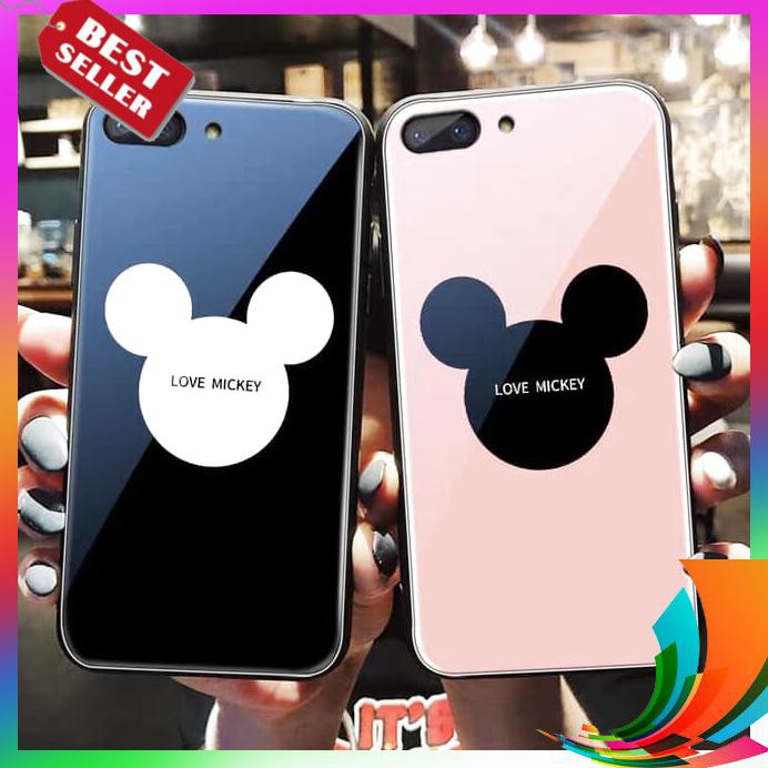 【TERBARU】 PREMIUM Case Hp Glass MOTIF DISNEY MICKEY SAMSUNG GALAXY NOTE 10 PLUS