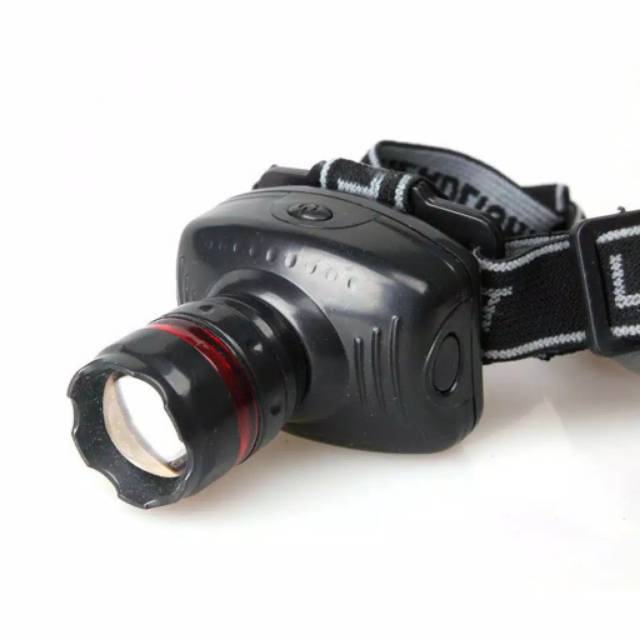 SENTER KEPALA HEADLAMP ZOOM Head Lamp Camping Hutan Travel Gua Lampu Praktis Super-3