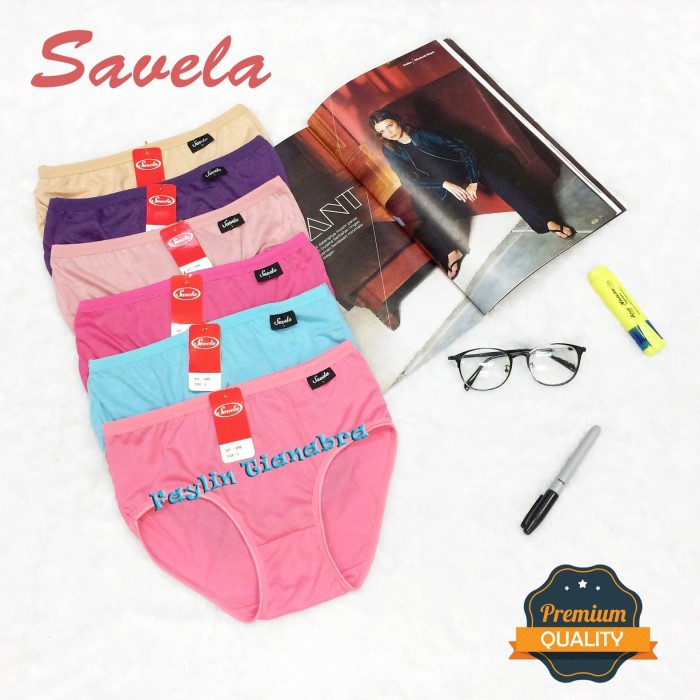 SAVELA | Celana Dalam Wanita Polos / Extra Lembut / JUMBO Size / art SVL 696 Polos