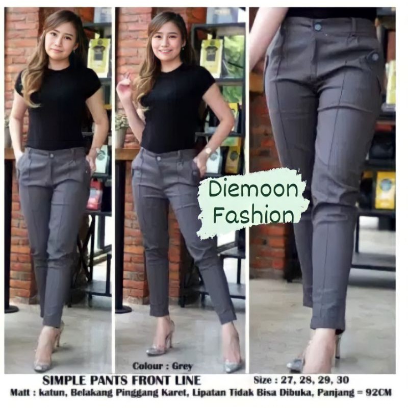 Simple pant bahan melar Celana Formal Halus Rekomendasi Termurah Berkualitas