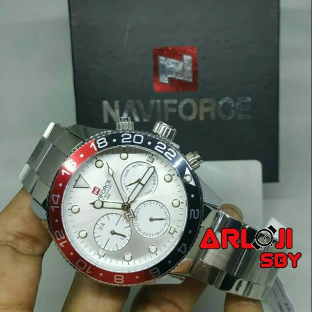 Jam pria Naviforce 9147 original sport