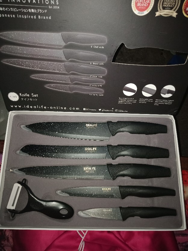 Idealife Knife Set - Pisau Set Dapur Keramik 5 Pcs Il-160 Il160