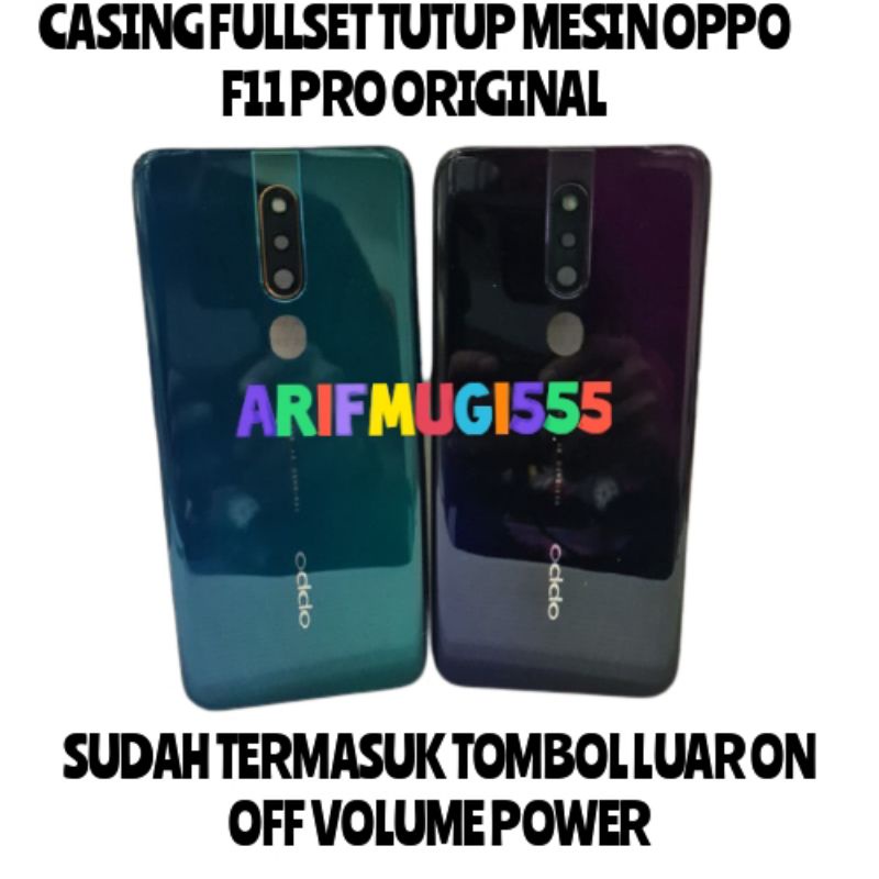 Kesing Casing Housing Fullset Bazzel Bezel tutup mesin backdoor Oppo F11 Pro Original