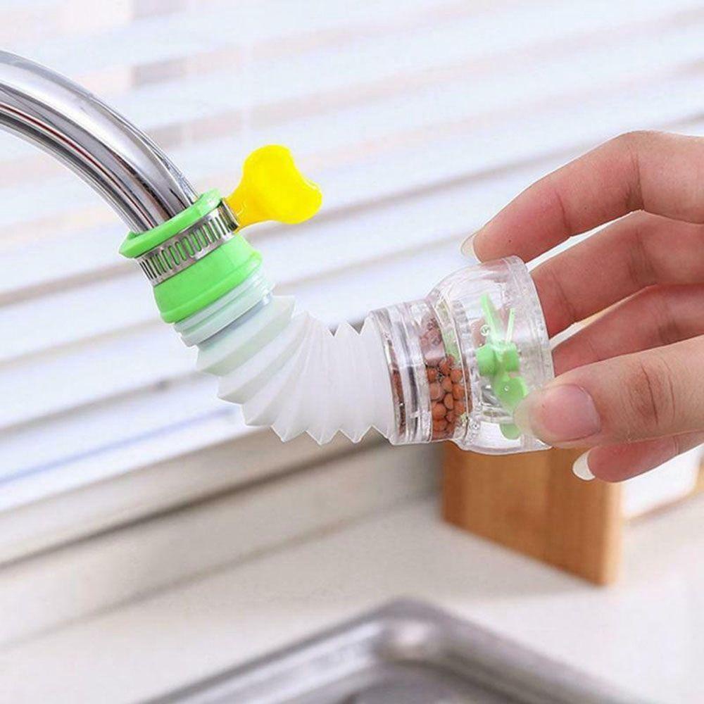 [Elegan] Keran Dapat Dipanjangkan Dapat Diputar Percikan-Bukti Dapur Gadget Diffuser 360derajat Nozzle Rumah Tangga Hemat Air Adjustable Dapur Shower Tap