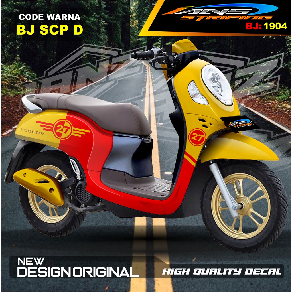 DECAL STICKER FULL BODY SCOOPY / STICKER ALL NEW SCOOPY / STIKER FULL BODY SCOOPY TERMURAH / STIKER MOTOR SCOOPY / STIKER MOTOR