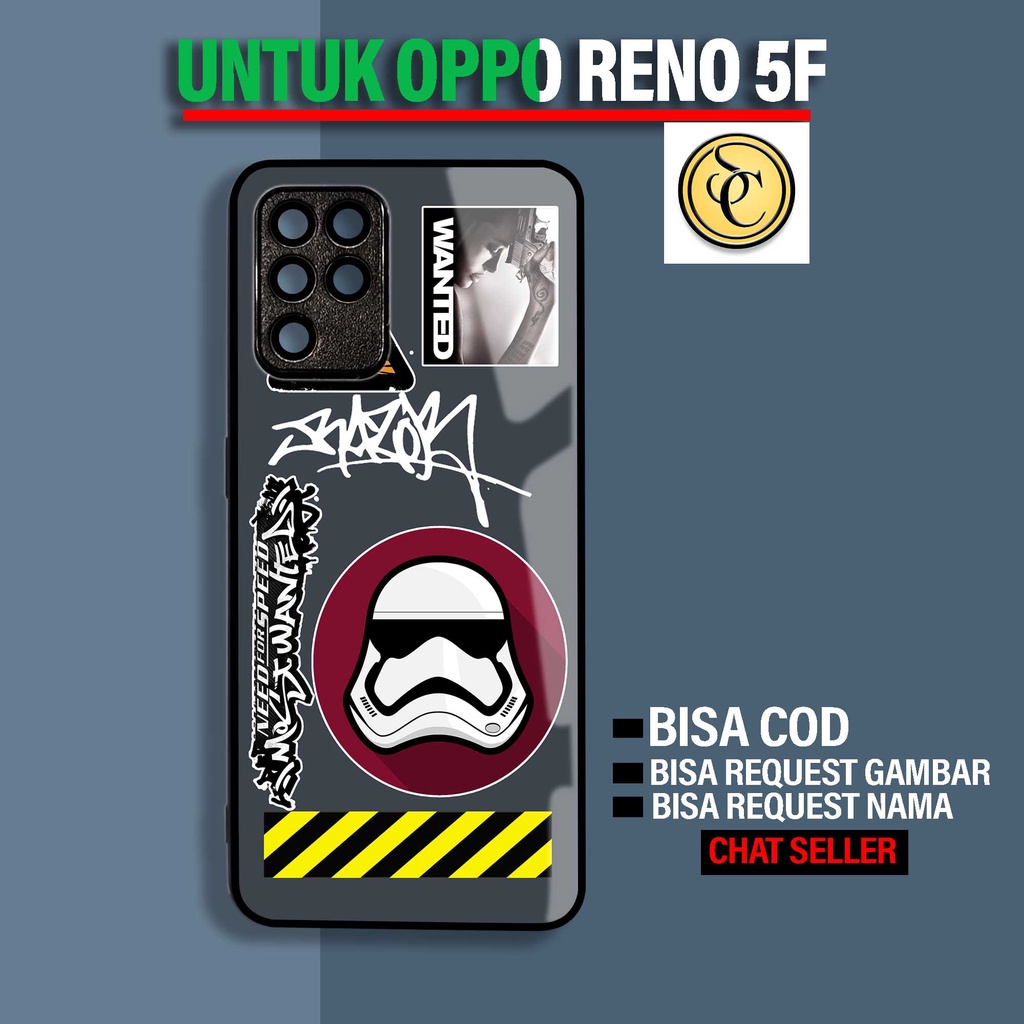 Untung Case Oppo Reno 5F - Case Glossy Reno 5F [ Starwars ] - Hardcase Oppo Reno 5F - Softcase Oppo 