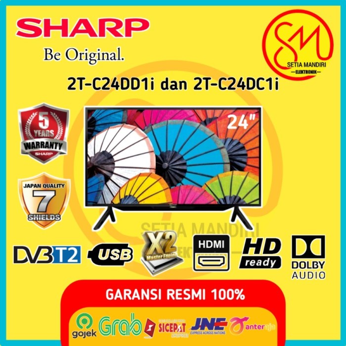 [COD] TV LED Sharp Aquos 24 Inch 24LE170 HD Panel - LC-24LE170i - 2T-C24DD1i