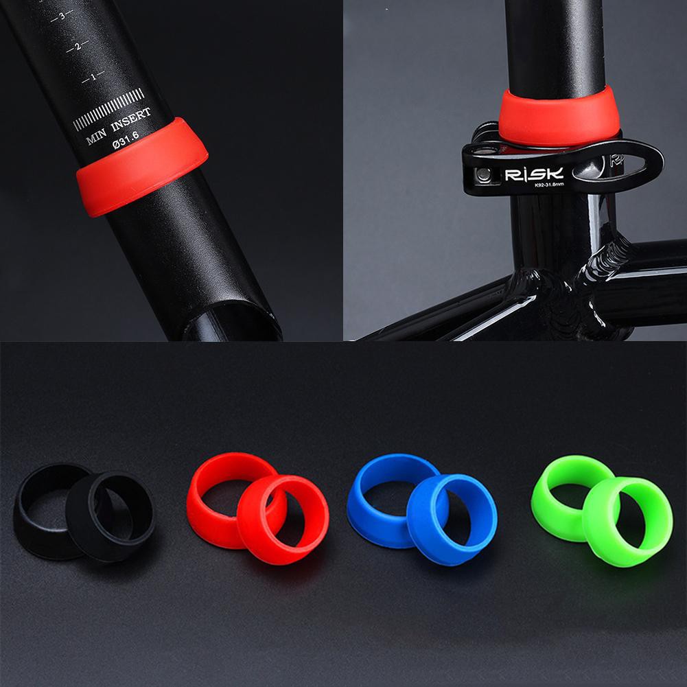 MOJITO Bicycle Seatpost Case, Bike Seat Post Ring Dust Cover Silicone Waterproof Bicycle Seatpost Case