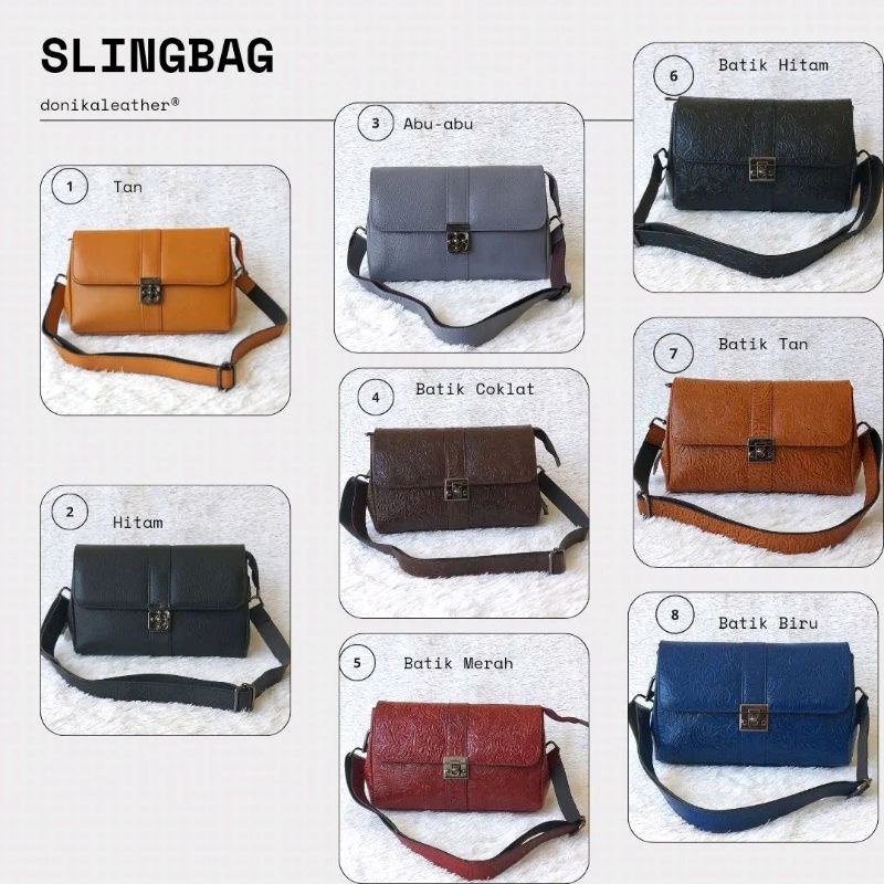 slingbag kulit/tas wanita kulit