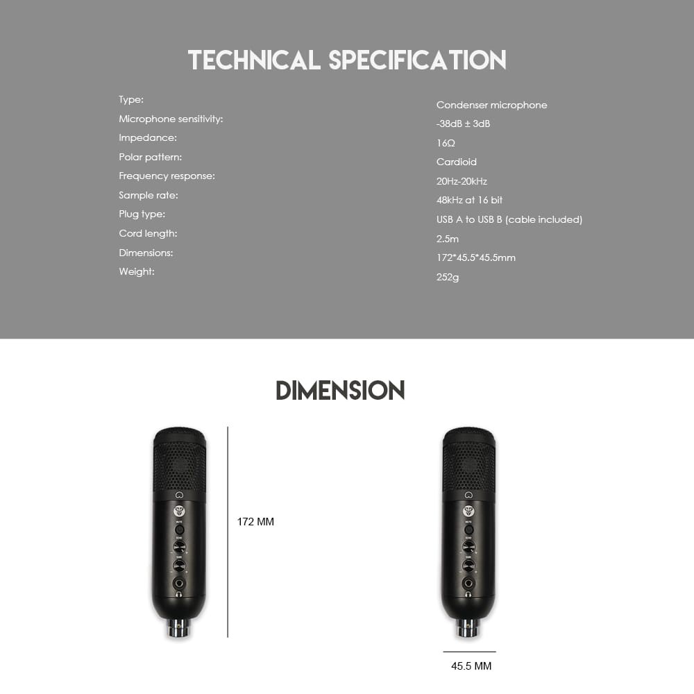 Microphone Fantech Leviosa MCX01