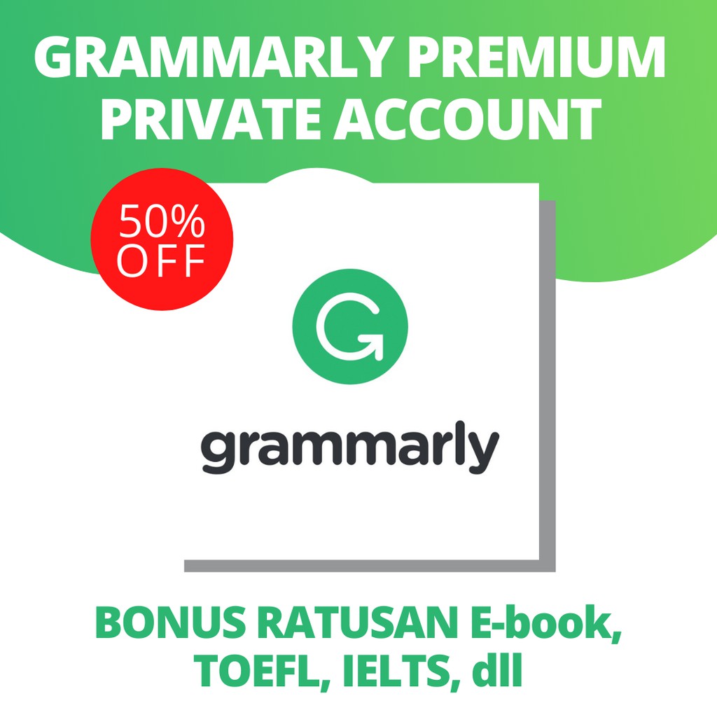 PROMO Grammarly Private Account 1 Year | Akun Pribadi