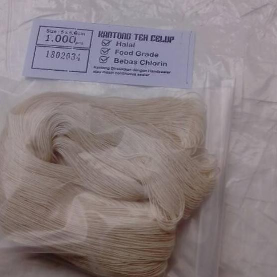 

♪ Kantong teh dapat berdiri 1000 pcs + benang food grade ◄