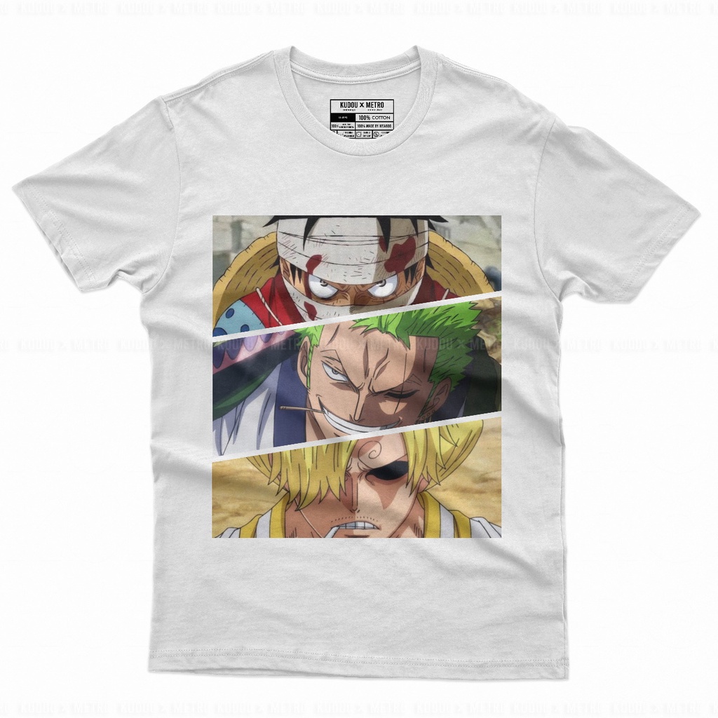 Tshirt Luffy, Zoro, Sanji Eyes Anime Manga One Piece Premium Unisex