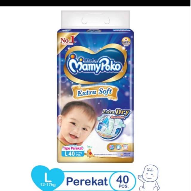 Mamypoko extra dry extra soft L40