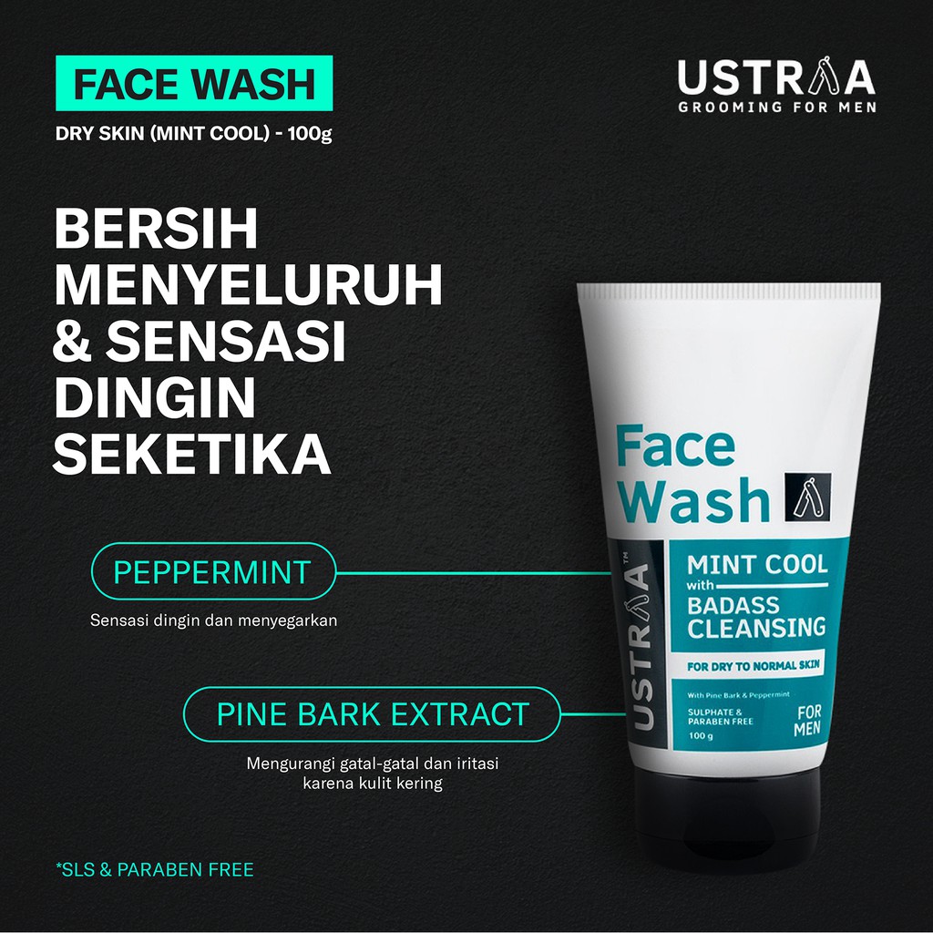 Ustraa Skincare Cowok Paket Bundling Lengkap Perawatan Wajah Pria