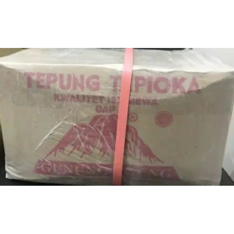 Sagu Gunung Kemasan 500 Gr/dus/tepung Tapioka/sagu Cap Gunung Agung/tepung Tapioka Cap Gunung Agung