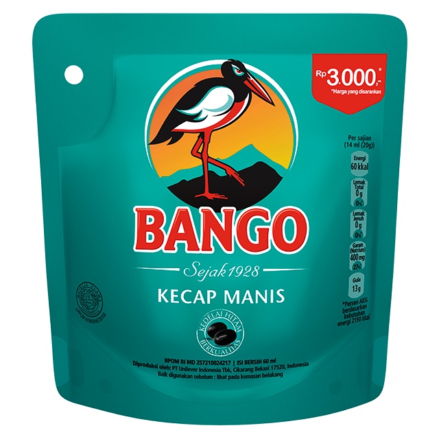 

Bango Kecap Manis 60ml kemasan Pouch