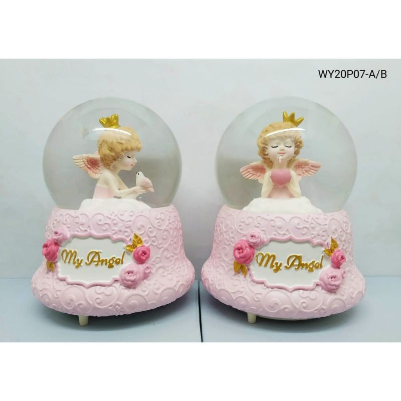 Kotak Musik Bola Salju Air (L) Snowball Bola Kristal ANGGEL