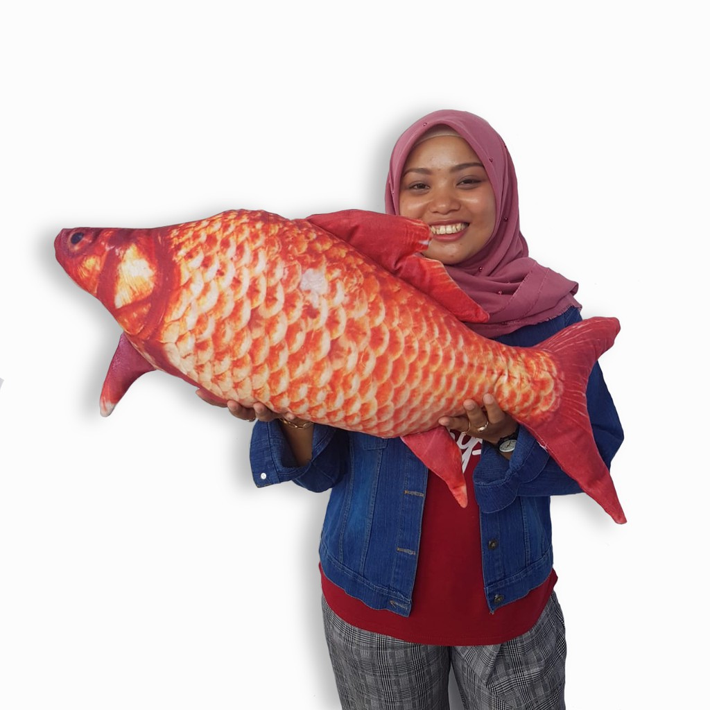 bantal ikan full printing jumbo