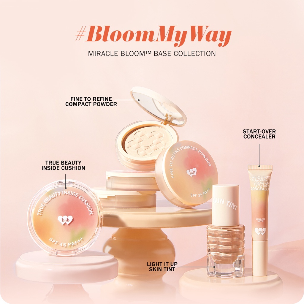 [ORI &amp; READY] BNB barenbliss Korean Bloomatte True Beauty Inside Cushion [24H Full Coverage]