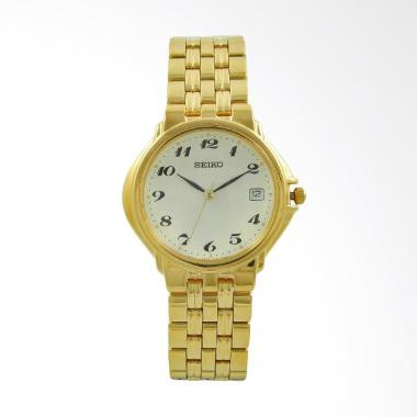 Seiko Ladies SKK030P1 | Jam Tangan Wanita Original SKK030 White Gold Stainless