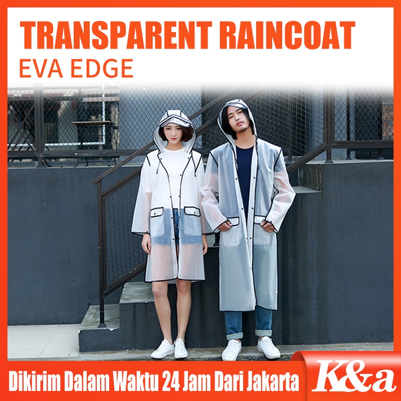 Jas Hujan Dewasa Jas Hujan Motor Jas Hujan Unisex Motif Transparan Faceshield Sarung Tangan Bahan