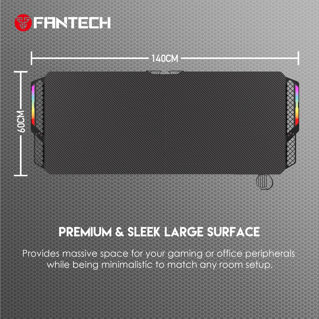 Fantech GD714 RGB Gaming Desk / Meja komputer